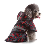 Max Pet Raincoat Outdoor Climbing Clothes For Small Pet Dog Puppy Red Black-L