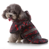 Max Pet Raincoat Outdoor Climbing Clothes For Small Pet Dog Puppy Red Black-L