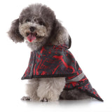Max Pet Raincoat Outdoor Climbing Clothes For Small Pet Dog Puppy Red Black-L