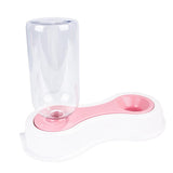 Max Automatic Pet Dog Cat Rabbit Water Dispenser Dish Bowl Feeder Antiskid Pink