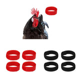 Max 5 Pcs Chicken Collar Anti Crow Rooster Collar For Poultry Chicken Duck Black