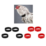 Max 5 Pcs Chicken Collar Anti Crow Rooster Collar For Poultry Chicken Duck Black