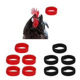 Max 5 Pcs Chicken Collar Anti Crow Rooster Collar For Poultry Chicken Duck Black