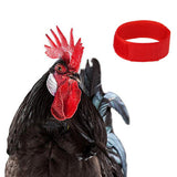 Max 5 Pcs Chicken Collar Anti Crow Rooster Collar For Poultry Chicken Duck Red