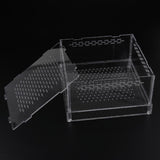 Max Durable Acrylic Pet Reptiles Worm Lizards Breeding Box Clear Tanks M
