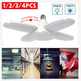 Maxbell LED Garage Light Industrial Mining Light For Home Garage Silver-Cold White