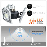 Maxbell LED Garage Light Industrial Mining Light For Home Garage Silver-Cold White