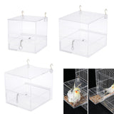 Maxbell Pet Feeder Food Water Feeding Box For Small Medium Large Birds L-A
