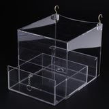 Maxbell Pet Feeder Food Water Feeding Box For Small Medium Large Birds L-A