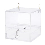 Maxbell Pet Feeder Food Water Feeding Box For Small Medium Large Birds S