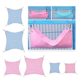 Maxbell Small Hamster Hammock Cage Hanging Bed Nest for Birds Hamster Mice Blue-S