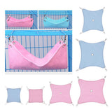 Maxbell Small Hamster Hammock Cage Hanging Bed Nest for Birds Hamster Mice Blue-S