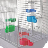 Maxbell Bird Automatic Feeder Water Food Dispenser For Pet Pigeon Parrot  Red