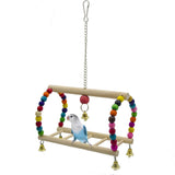 Max Parrots Cage Hanging Swing Toys Ladder Stand Perch For Small to Large Birds