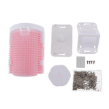 Max Pet Cat Wall Corner Grooming Massage Self Groomer Brush Cat Hair Clean Tools