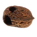 Max Aquarium Fish Tank Ornaments Walnut Shell Reptile Hideaway Resting Cave