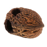 Max Aquarium Fish Tank Ornaments Walnut Shell Reptile Hideaway Resting Cave