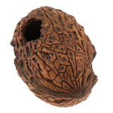 Max Aquarium Fish Tank Ornaments Walnut Shell Reptile Hideaway Resting Cave