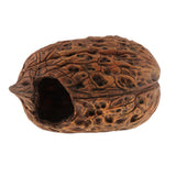 Max Aquarium Fish Tank Ornaments Walnut Shell Reptile Hideaway Resting Cave
