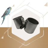 Max 2x Bird Food Feeding Cup Water Bowl for Birds Parrot Parakeet Pigeon 5cm