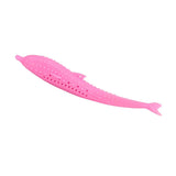 Max Cute Fish Shape Pet Cat Play Toys Cat KittenTeeth Cleaning Toys  Rose Red