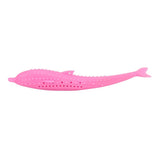 Max Cute Fish Shape Pet Cat Play Toys Cat KittenTeeth Cleaning Toys  Rose Red