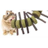 Max Bunny Chew Toys for Teeth, Organic Apple Wood Molar Sticks