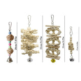 Maxbell 8pcs/set Bird Chew Toy Cage Hanging Toy For Parakeets Cockatiels Conures