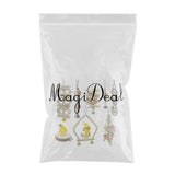 Maxbell 8pcs/set Bird Chew Toy Cage Hanging Toy For Parakeets Cockatiels Conures