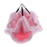 Max Small Animals Cozy Hammock Winter Warm Nest For Hamster Birds Parrot Pinnk