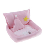 Max Small Pet Hamster Gerbil Sleeping Bed Soft Nest Mattress Winter Warm Pink