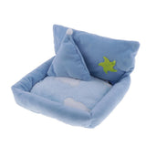 Max Small Pet Hamster Gerbil Sleeping Bed Soft Nest Mattress Winter Warm Blue