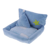 Max Small Pet Hamster Gerbil Sleeping Bed Soft Nest Mattress Winter Warm Blue