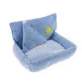 Max Small Pet Hamster Gerbil Sleeping Bed Soft Nest Mattress Winter Warm Blue