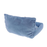Max Small Pet Hamster Gerbil Sleeping Bed Soft Nest Mattress Winter Warm Blue