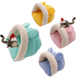Max Small Pet Mouse Hamster Squirrel Sleeping Bag Cotton Winter Warm House Nest Pink