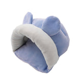 Max Small Pet Mouse Hamster Squirrel Sleeping Bag Cotton Winter Warm House Nest Blue