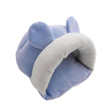 Max Small Pet Mouse Hamster Squirrel Sleeping Bag Cotton Winter Warm House Nest Blue