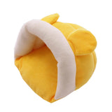 Max Small Pet Mouse Hamster Squirrel Sleeping Bag Cotton Winter Warm House Nest Yellow