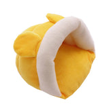Max Small Pet Mouse Hamster Squirrel Sleeping Bag Cotton Winter Warm House Nest Yellow