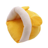 Max Small Pet Mouse Hamster Squirrel Sleeping Bag Cotton Winter Warm House Nest Yellow