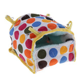 Max Hamster Guinea Pig Chinchilla Warm Sleeping Nest Cage Houses Rainbow Dot