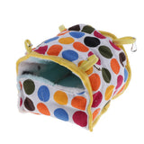 Max Hamster Guinea Pig Chinchilla Warm Sleeping Nest Cage Houses Rainbow Dot