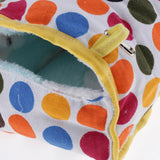 Max Hamster Guinea Pig Chinchilla Warm Sleeping Nest Cage Houses Rainbow Dot