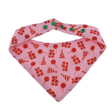 Max Dog Cat  Scarf Decorative Saliva Towel For Small Medium Dog Cat Pink-S