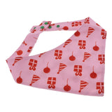 Max Dog Cat  Scarf Decorative Saliva Towel For Small Medium Dog Cat Pink-L