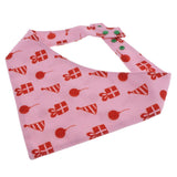 Max Dog Cat  Scarf Decorative Saliva Towel For Small Medium Dog Cat Pink-L