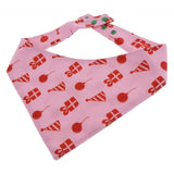 Max Dog Cat  Scarf Decorative Saliva Towel For Small Medium Dog Cat Pink-L