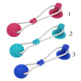 Max Durable Non-toxic  Pet Rubber Toy Bite Resistant Teeth Cleaning Toy Rose Red