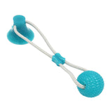Max Durable Non-toxic  Pet Rubber Toy Bite Resistant Teeth Cleaning Toy Green